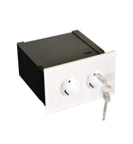 1 x RAW Customer Returns Gravitis practical wall safe as a secret compartment for watches, jewelry and money - Built-in safe with sophisticated socket cover as a money hiding place - Small safe for walling in - RRP €48.88