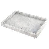 1 x RAW Customer Returns MUKCHAP Rectangular Marble Bathroom Tray, 30 x 20 x 3 cm, Marble Vanity Tray, Marble Dresser Storage Tray - RRP €38.99