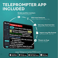 1 x RAW Customer Returns TELEPROMPTER PAD Bluetooth remote control for teleprompter, including teleprompter APP for Apple, Android Windows Mac, wireless controller for beam splitter prompter live events and content creation - RRP €29.9