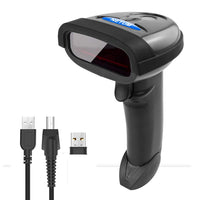 1 x RAW Customer Returns NETUM Wireless Barcode Scanner 2 in 1 2.4G Wireless USB Wired 1D Laser Barcode Reader Handheld Barcode Reader Cordless Rechargeable for Computer MAC Laptop NT-1698W  - RRP €26.81