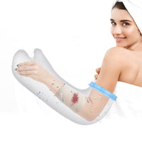 1 x RAW Customer Returns SUPERNIGHT Waterproof Cast Iron Shower Cover, PICC Line Cover for Knee, Reusable Leakproof Cast Iron Protector for Leg Surgery Wound Bandage - RRP €19.81