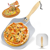 1 x RAW Customer Returns SPEENSUN pizza peel, pizza shovel aluminum with folding handle-35.6 30.5cm, pizza peel generous support surface, stable button easy installation, ideal for homemade pizza - RRP €26.79