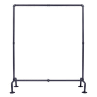 1 x RAW Customer Returns OROPY Industrial Floor Coat Rack in Tube, Self-supporting and Resistant, Removable, with 4 Stable Feet for the Display and Storage of Clothes, Black - RRP €44.36