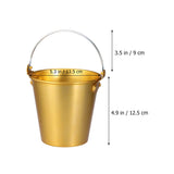 6 x RAW Customer Returns Ice Container Cooler Bucket Metal with Handles Large Galvanized Bucket Champagne Bottle Cooler Beer Bucket Small Plant Pot Ice Cube Tongs Drinks Bucket for Parties Wine - RRP €151.2