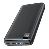 1 x RAW Customer Returns Power Bank 27000mAh External Battery Hiluckey 22.5W Quick Charge Portable Charger with LED Digital Display and 4 Ports for Smartphones Tablets - RRP €19.99