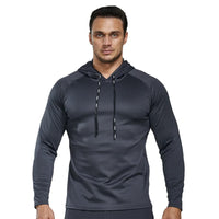 3 x Brand New Ychnaim Men s Hoodie Fleece Sweat Body fit Long Sleeve Top Running Hoodie Sweat with Reflective Strips Color Dark Gray Size S - RRP €68.4