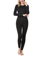 1 x RAW Customer Returns LAPASA Women s Inner Fleece Thermal Underwear Set, Thermal Top Thermal Pants Leggings Functional Underwear Sets, L44 Black, 300 Extra Warm, M - RRP €36.86