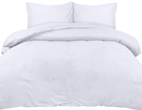 1 x RAW Customer Returns Utopia Bedding bed linen 200x200 set - microfiber duvet cover 200x200 cm 2 pillowcases 50x75 cm - white - RRP €18.46