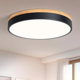 1 x RAW Customer Returns Vikaey LED ceiling lamp, lamp wood black, LED ceiling light 40cm for living room bedroom kitchen hallway 4000K 36W - RRP €59.99