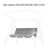 1 x RAW Customer Returns Cikonielf 3 Seater Chair Cover Waterproof Rocking Chair Cover Protective Hammock Cover for Outdoor Grey  - RRP €18.56