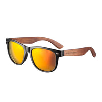 1 x RAW Customer Returns GREENTREEN Wooden Sunglasses, Sunglasses for Women with UV400 CAT 3 Protection The Frame Made of Walnut Wood Polarized Sunglasses - RRP €21.88