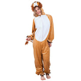 1 x RAW Customer Returns Boland - Plush lion costume, various sizes, overall for adults, king of the animals, carnival, theme party - RRP €43.1