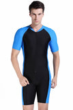 1 x RAW Customer Returns Men s Swimsuit Long UV Suit UPF 50 Protective Clothing Sunsuit Full Body Swimsuit L Blue-1 - RRP €28.21