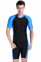 1 x RAW Customer Returns Cokar Men s Swimsuit Long Sun Protection Clothing Sunsuit Full Body Swimsuit Blue-1, 2XL  - RRP €28.21