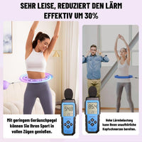 7 x Brand New Cozylady Smart Hula Hoop Adults with Colorful LED Light Effects, 121 cm Hula Hoop for Losing Weight, Fitness Hoop with Weight Ball, Stable Quiet Hula Hoop for Losing Weight Particularly Suitable - RRP €279.93