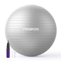 1 x RAW Customer Returns PROIRON Gymnastic Ball Pezzi Ball Seat Ball Training Ball Fitness Ball Balance for Core Training with Pump Anti Burst Pilates Ball Robust for Adults Office Pezzi Balls Gymnastic Balls - RRP €25.14