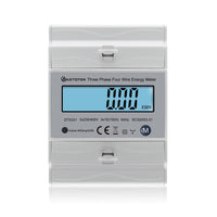 1 x RAW Customer Returns KETOTEK 3 Phase Electricity Meter AC Ampere Volt Power Energy Monitor Top Hat Din Rail Bidirectional Wattmeter Power Consumption Input Output kWh Three Phase Meter 3x230V 400V 10 100 A 50 60Hz DTS331 - RRP €38.99