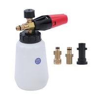 1 x RAW Customer Returns AIM Tools Snow Foam Lance Foam Cannon Adjustable Spray Nozzle 1L Compatible with Karcher Bosch Nilfisk Gerni High Pressure Washer Gun for Car Washing Cleaning - RRP €30.61