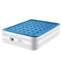 1 x RAW Customer Returns zoeview double air bed guest bed camping mattress travel bed air bed ready air guest beds with built-in electric pump, bed for 2 people 203 x 157 x 47 cm, 3-304DE001-Z5, blue - RRP €70.58