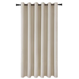 1 x RAW Customer Returns DWCN Room Divider Curtain Opaque Beige Room Divider Eyelet Curtain 1 Piece Blackout Curtain for Living Room, Bedroom, Patio Door, Office, 213 x 254 cm H x W  - RRP €45.37