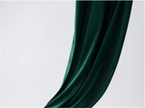 1 x RAW Customer Returns SWECOMZE Set of 1 Velvet Curtains, Blackout Curtains, Opaque Curtains, Room Darkening with Eyelets, Thermal Curtains for Bedroom, Living Room Dark Green, 137 213cm  - RRP €41.14