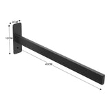 1 x RAW Customer Returns Qiannhee Black Towel Holder without Drilling 40cm Self-Adhesive Towel Holder Stainless Steel SUS304 Wall Mounted Bath Towel Holder Square Towel Holder for Bathroom, Kitchen, etc. - RRP €20.15