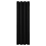 1 x RAW Customer Returns Deconovo blackout curtain with eyelets curtains bedroom eyelet curtain blcikdich thick thermal curtain cold protection warm heat protection, 214 x 132 cm height x width , black, 1 piece - RRP €24.95