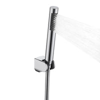 1 x RAW Customer Returns KES shower head hand shower shower shower head stainless steel shower head with shower head holder and shower hose polished, LP150-PS - RRP €34.99