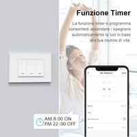 1 x RAW Customer Returns Wifi Domotic Switch Smart App Remote Control Compatible with Amazon Alexa Google Home SmartThings Compatible with Boxes 503 - RRP €26.4