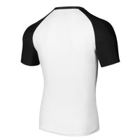 2 x Brand New AMZSPORT Men s Rash Guard Shirt, UPF 50 UV Protection Short Sleeve T-Shirt, Quick-drying Sun Protection Vest for Surfing, Swimming, Fishing, Running, White Black, L - RRP €46.34