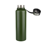 1 x RAW Customer Returns 1.5L Metal Water Bottle Stainless Steel Vacuum Bottle, Non-Leaking, Sports Water Bottle, Drinking Bottle for Running, Gym, Cycling, Green - RRP €26.35