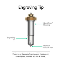 1 x RAW Customer Returns Cricut Engraving Tip Housing QuickSwap Housing for Maker Machines, Metal, Multicolour, one size - RRP €42.32