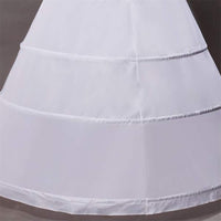 3 x RAW Customer Returns Hoseirty Women s 4 Hoop Petticoats A-Line Floor-Length Underskirt Crinoline for Wedding Ball Gown White, One Size - RRP €75.3