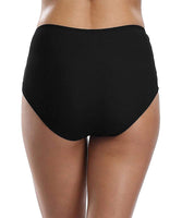 1 x RAW Customer Returns ABINGOO Women s Bikini Bottoms Swimsuit Elastic Tummy Control High Waist Black Beach Swimming Shorts Abdominal Ruched Classic Swimming Trunks - RRP €21.99