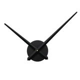 1 x RAW Customer Returns URAQT DIY 3D Wall Clock, Modern Frameless Living Room Wall Clock, Large Adhesive Wall Clock, Decoration for Home, Restaurant, Office and Hotel Black  - RRP €14.99