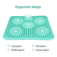 1 x RAW Customer Returns Enlarged version of breathable gel seat cushion, cooling and heat dissipation, sedentary decompression, care for the buttocks, durable and not deformed, suitable for office, car, home use - RRP €36.99