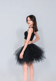 9 x Brand New Tmade women s tulle skirt, 50s rockabilly petticoat, women s tutu petticoat, short ballet dance dress, ball gown evening dress, puffy cosplay skirt, black - RRP €163.26