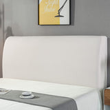 1 x RAW Customer Returns HAMON Headboard Protective Cover Protector Headboard Cover Plain Design Bed Headboard Covers Bed Headboard Cover Stretchy Washable Removable Plain for Bedroom 180 cm White - RRP €22.61