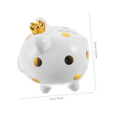 1 x RAW Customer Returns Levemolo Crown Piggy Bank Kids Piggy Bank For Boys Vintage Decor Ceramic Piggy Bank Funny Piggy Bank Novelty Coin Banks Piggy Bank Small Piggy Bank - RRP €19.86