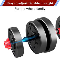 1 x RAW Customer Returns BCBIG dumbbells-Gym-Adjustable-Set 2 in 1 Barbell weights 10kg 5kg 2  - RRP €38.99