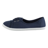 1 x RAW Customer Returns Elara Women s Ballerinas Lace-Up Flat Chunkyrayan BD1413 DarkBlue-42 - RRP €17.3