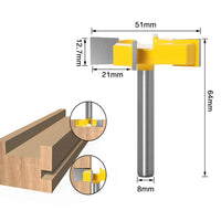 1 x RAW Customer Returns DingGreat CNC Spoilboard Surface, Wood Milling Bit, 8mm Shank, 2 Inch Cutting Diameter, Planer Cutter, Woodworking Tool - RRP €14.99