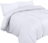 1 x RAW Customer Returns Utopia Bedding bed linen 200x200 set - microfiber duvet cover 200x200 cm 2 pillowcases 50x75 cm - white - RRP €18.46