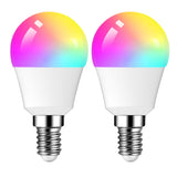 1 x RAW Customer Returns DOGAIN Alexa Smart E14 LED WiFi Lamp, RGB LED G45 Light Bulb Dimmable Bulb 6W 2700-6500K RGB 16 Million Colors No Hub Required Compatible with Alexa Echo, Google Home 2.4 GHz Pack of 2  - RRP €25.2