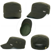 1 x Brand New TOP-EX Men s Army Military Cap - Summer Baseball Cap Hat, Peaked Cap, Cuba Style, Adjustable Hiking Hat, Foldable Sun Hat Ideal for Outdoor Activities Army Green M - RRP €20.16