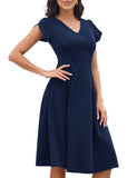 1 x RAW Customer Returns Gardenwed Evening Dresses Elegant for Wedding Ladies Dresses Elegant with Sleeves Cocktail Dresses Women Winter Festive Dresses for Women Rockabilly Dresses Women Petticoat Navy 2XL - RRP €45.99