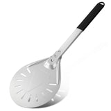 1 x RAW Customer Returns Ga HOMEFAVOR Perforated Pizza Shovel, 7 Inch Pizza Peel Pizza Turner Pizza Turner Made of Aluminum with Non-Slip Heat Resistant Handle, Pizza Peel for Homemade Pizza Bread - RRP €22.18