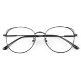 1 x RAW Customer Returns LINVO Women s Fashion Eyeglasses Frame Fake Cat Metal Glasses for Women - RRP €58.8