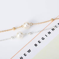 50 x Brand New Jovono dainty pearl pendant necklaces fashion pearl choker necklace chain jewelry for women and girls gold  - RRP €382.0