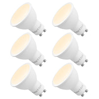 1 x RAW Customer Returns ENUOTEK Dimmable 7W 650Lm GU10 LED Recessed Lights Bulbs Lamps 120 Wide Beam Angle Warm White 3000K AC220 240V Trailing Edge Dimmable Replacement 60W Halogen Pack of 6 - RRP €18.43